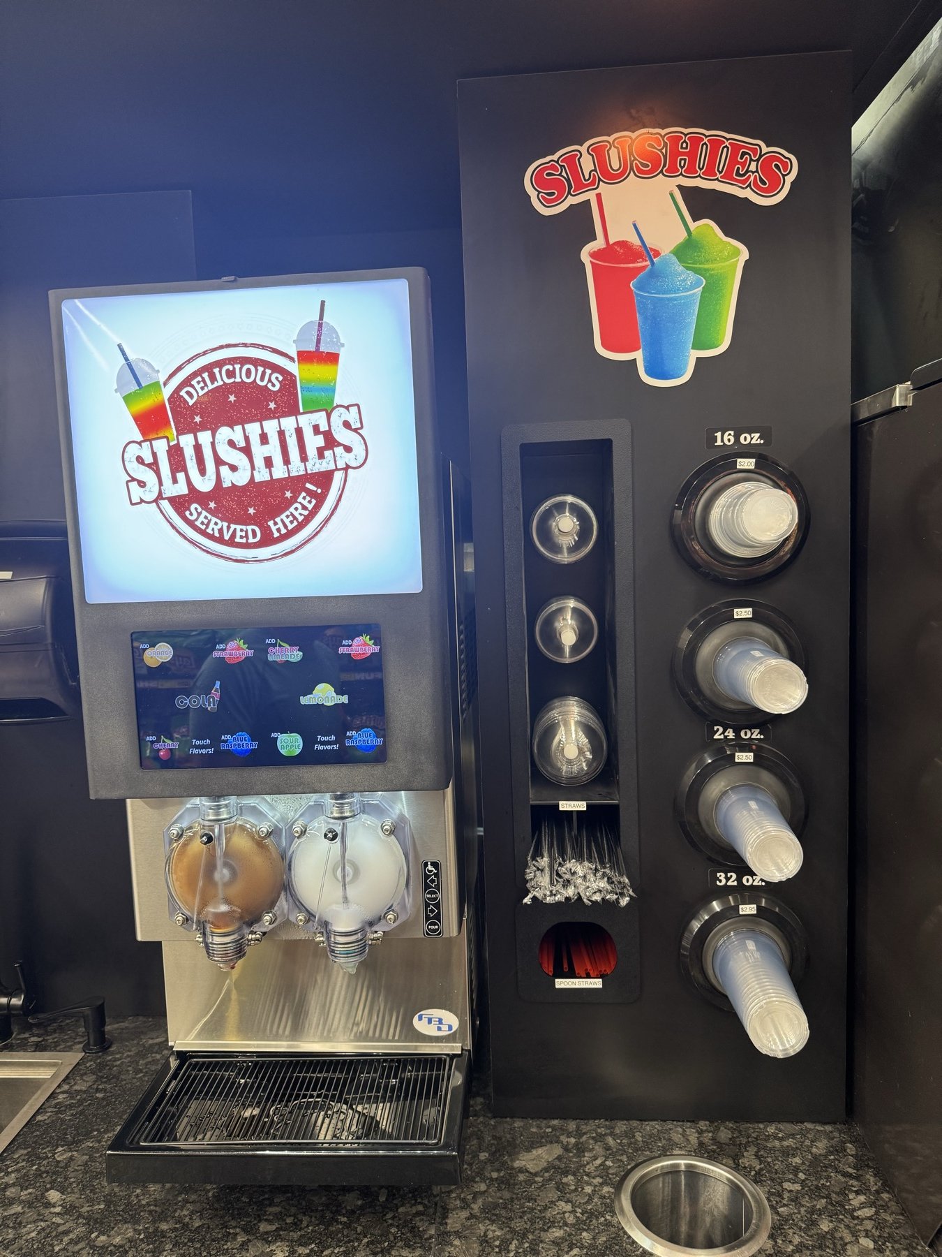 Slushie machine at Wixom — Delicious Slushies Served Here